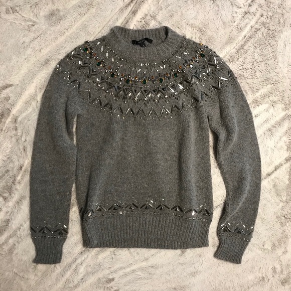 gucci rhinestone sweater